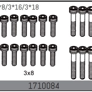 Cap Screw Set 3*8/3*16/3*18