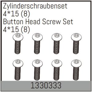 Button Head Screw Set 4*15 (8)
