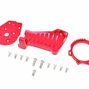 SUPPORTO MOTORE IN ALLUMINIO -SET 14 PEZZI rosso GPM TRX 1/10 MAXX