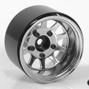 Deep Dish Wagon 1.55 Stamped Steel Beadlock Wheels (Chrome) RC4WD