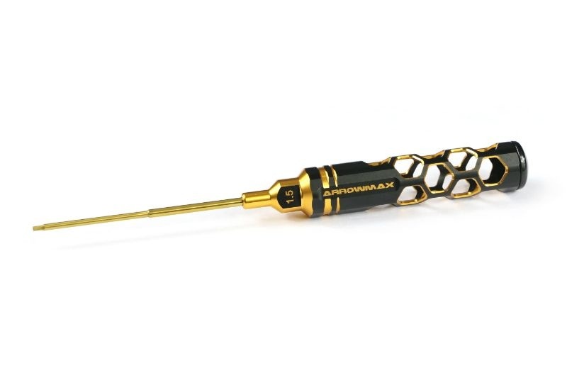 CACCIAVITE ESAGONALE 1.5 X 100mm Black Golden ARROWMAX (Honeycomb Tools Black Golden)
