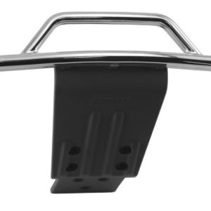 Paraurti anteriore + skid plate cromato TRX Slash 4x4