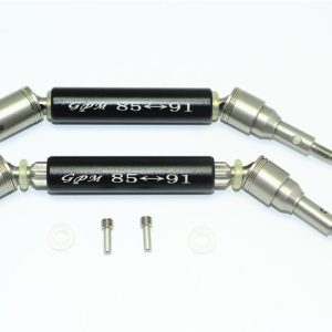 ALBERO MOTORE ANTERIORE CVD IN ACCIAIO INOSSIDABILE 304+ALLUMINIO -SET 6 PEZZI GPM TRX XO-01 nero