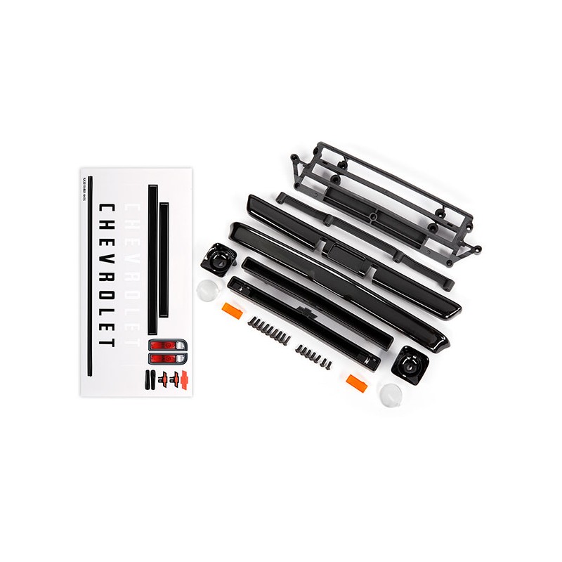 Accessori in plastica carrozzeria Chevrolet C10, paraurti, griglie e parabole fari