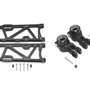 BRACCI POSTERIORI INFERIORI IN ALLUMINIO + BRACCI ARTICOLATI POSTERIORI - SET 14 PEZZI nero GPM ARRMA 1/8 KRATON OUTCAST NOTORIUS