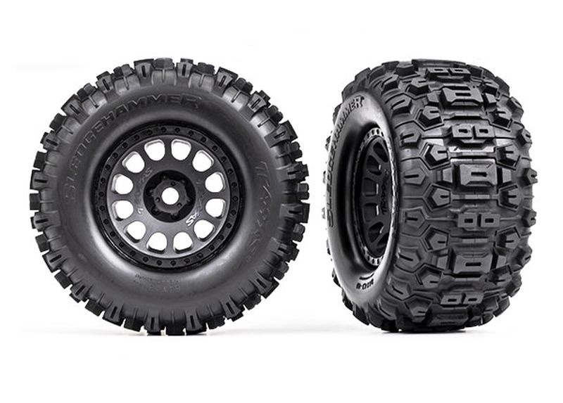 Gomme Sledgehammer incollate su cerchi Race XRT (Dx+Sx) (2)