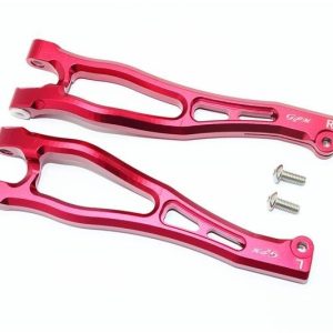 BRACCI ANTERIORI SUPERIORI IN ALLUMINIO - SET 4 PEZZI rosso GPM ARRMA 1/8 KRATON OUTCAST NOTORIUS