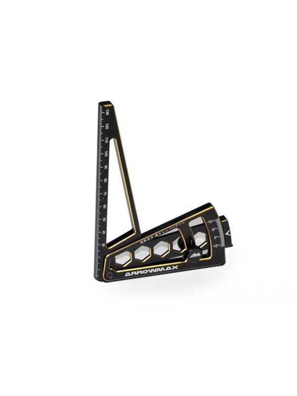 Ultra Camber Gaurge For 1/8th Black Golden ARROWMAX