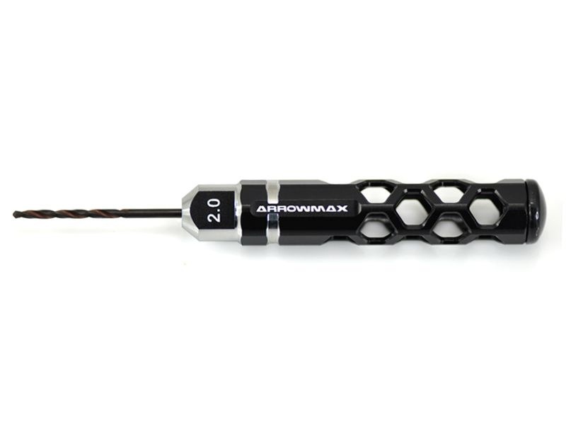 Drill 2.0MM For 1/32 Mini 4WD (Black) ARROWMAX (1/32 Mini 4WD Special Tools)