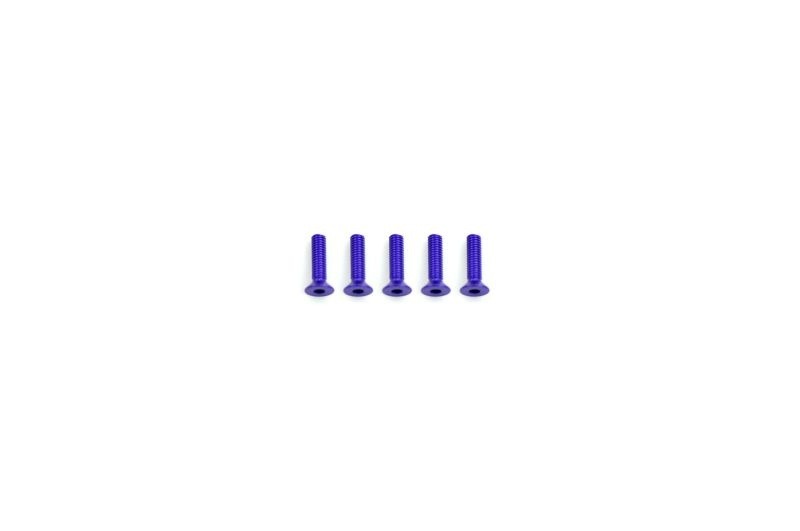 Alu Screw allen countersunk M3x12 Purple (7075) (5) ARROWMAX (Aluminum Screws (7075-T6 ))