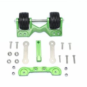 IMPENNA POSTERIORE REGOLABILE IN ALLUMINIO -SET DA 20 PEZZI30 verde GPM TRX 1/10 MAXX