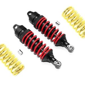 AMMORTIZZATORI REGOLABILI ANTERIORI/POSTERIORI IN ALLUMINIO - SET 6 PEZZI rossi GPM TRX 1/10 E-REVO vecchio e nuovo