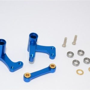 GRUPPO STERZO IN LEGA CON CUSCINETTI - 1SET blu GPM TRX 1/10 RUSTLER VXL BANDIT