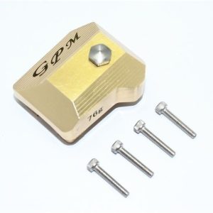 COPERCHIO CAMBIO ANTERIORE/POSTERIORE IN OTTONE -SET 5 PEZZI GPM TRX TRX4 DEFENDER TRX6