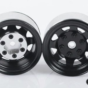 Stamped Steel Single 1.55 Stock Black Beadlock Wheel RC4WD