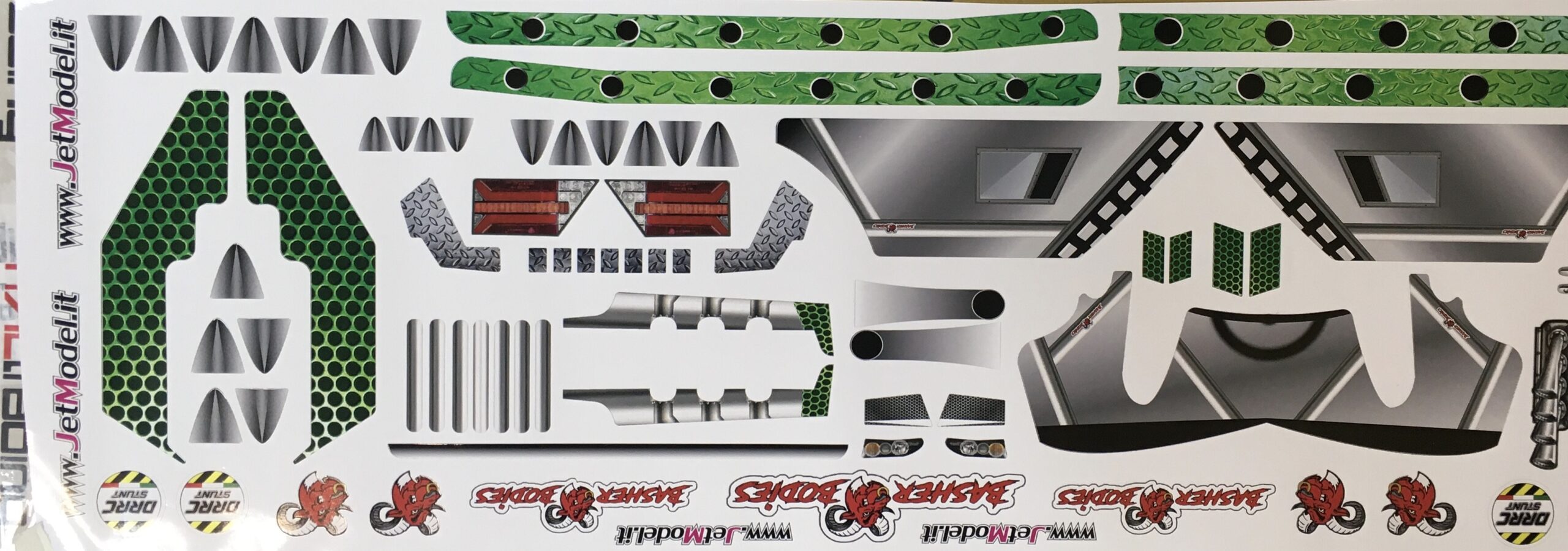 TRAXXAS XMAXX UNBREAkABLE SKULL VERDE BY DRRC