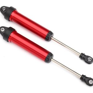 Ammortizzatori GTR 134mm alluminio rosso anteriori senza ghiera senza molle (2)