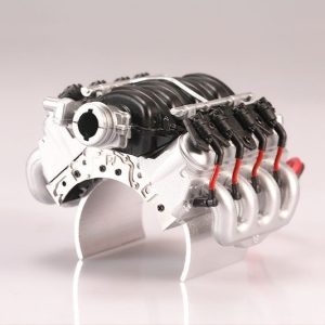 RADIATORE MOTORE V8 LS3 TRX-4 DEFENDER (VERSIONE COLORE) -1 PZ GPM ROADTECH DISSIPATORE argento