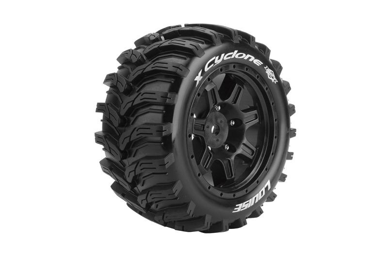 Copertoni X-Cyclone MFT SOFT su cerchio nero 24mm (2) LOUISE per ARRMA Kraton 8S