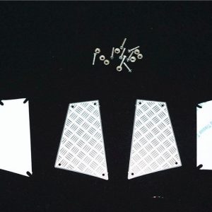 BATTISTRADA ANTISCIVOLO IN ACCIAIO INOX PER FIANCHETTI POSTERIORI TRX4-20PZ GPM ROADTECH SCALE ACCESSORI TRX4 DEFENDER