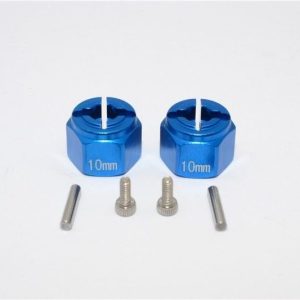 ADATTATORE ESAGONALE IN ALLUMINIO (12X10MM) - SET 2PZ blu GPM TAMIYA WILD WILLY 2