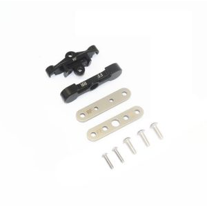 ATTACCO TIRANTE BRACCIO INFERIORE POSTERIORE IN ALLUMINIO -SET DA 9 PEZZI nero GPM TRX 1/10 MAXX