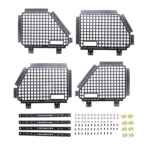 SCALA Acs ft sd PARABREZZA PIEGHEVOLI TRX-4 DEFENDER(88) GPM ROADTECH SCALE ACCESSORI TRX4 DEFENDER nero
