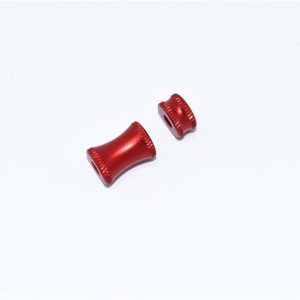 COLLARE IN ALLUMINIO PER SUPPORTO TELAIO POSTERIORE -SET 2 PEZZI rosso GPM ARRMA 1/7 MOJAVE 6S