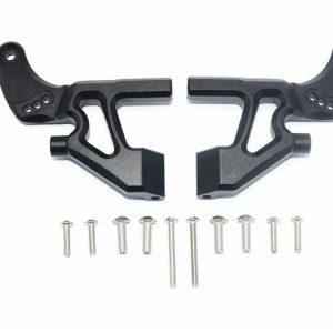 BRACCETTI ALA POSTERIORE IN ALLUMINIO -SET 12PZ nero GPM TRX 1/10 E-REVO