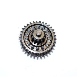 INGRANAGGI DI RIDUZIONE A DOPPIA VELOCITÀ IN ACCIAIO #45-1 PZ nero GPM THUNDERTIGER KAISER XS