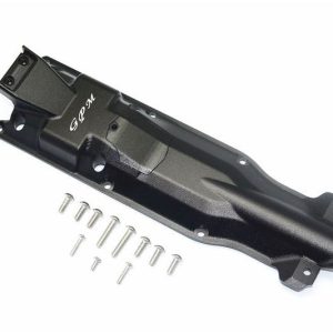 PIASTRA PROTEZIONE 3D IN ALLUMINIO PER CENTRO TELAIO -SET 13 PEZZI nero GPM TRX 1/10 E-REVO