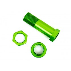 Colonnina Rinvio Sterzo in alluminio Verde 6061-T6 con dado e ghiera