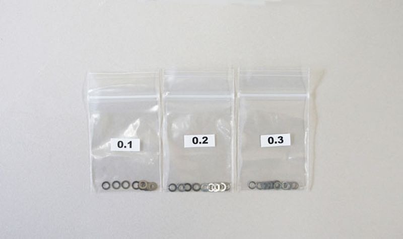 Set decimo disco 3x5 MUGEN (0,1 / 0,2 / 0,3, 10 pz.)