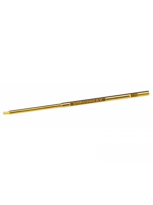 Ball Driver Hex Wrench .063 (1/16) X 100MM Tip Only ARROWMAX (Wofram Steel)