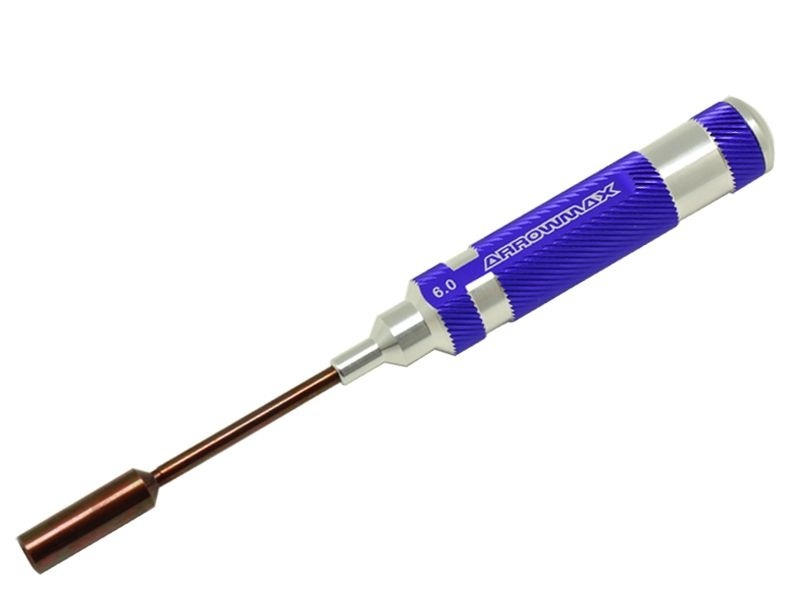 NUT DRIVER 6.0 X 100MM ARROWMAX (PURPLE Tools)
