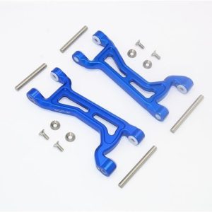 BRACCI SUPERIORI ANTERIORI/POSTERIORI IN ALLUMINIO -SET 14 PEZZI blu GPM TRX 1/10 MAXX