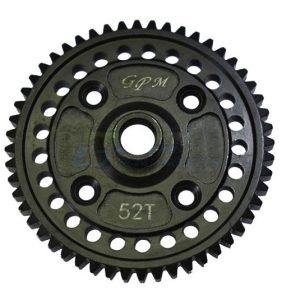 Ingranaggio principale in acciaio al carbonio 52T nero GPM TRX Slitta