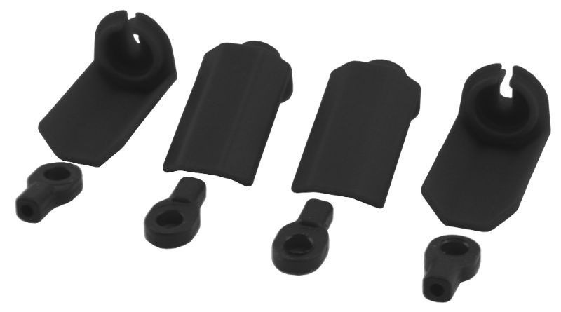 Protezione ammortizzatore nera TRAXXAS