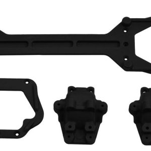 Copri telaio e differenziale f/h nero LaTrax Prerunner, Teton e SST