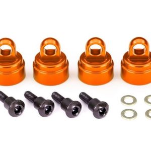 Tappi ammortizzatori in alluminio arancio (4)