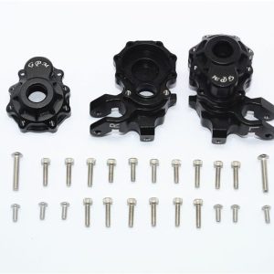 BRACCI ARTICOLARI ANTERIORI IN ALLUMINIO-SET DA 28 PEZZI neri GPM TRX TRX4 DEFENDER TRX6