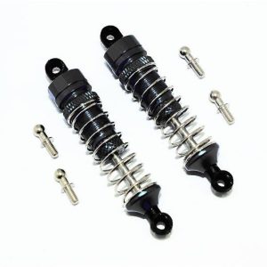 AMMORTIZZATORE ANTERIORE/POSTERIORE IN ALLUMINIO (57MM) - SET 1PR nero GPM TRX 1/18 LATRAX STADIUM TRUCK