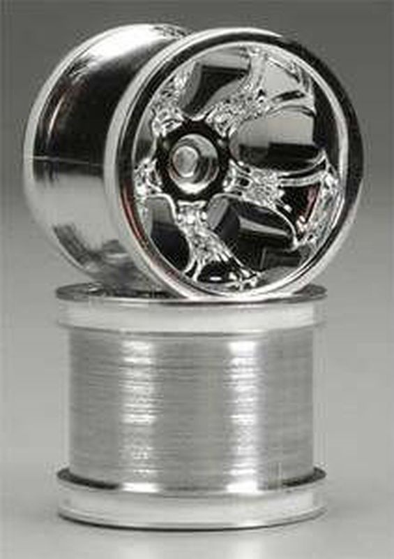 SLVR Bully cromato (5 razze) posteriore per camion Tamiya/Traxxas
