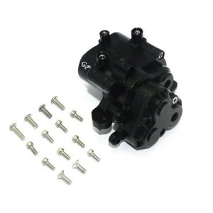 CAMBIO CENTRALE IN ALLUMINIO -SET 17 PEZZI nero GPM TRX TRX4 DEFENDER TRX6