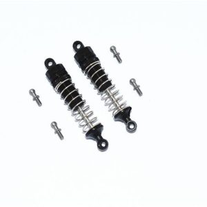 AMMORTIZZATORI A MOLLA ANTERIORI/POSTERIORI IN ALLUMINIO 59MM -SET 6PZ nero GPM TRX 1/18 LATRAX TETON