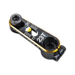 New AM Alu Servo Horns 23T Black Golden ARROWMAX