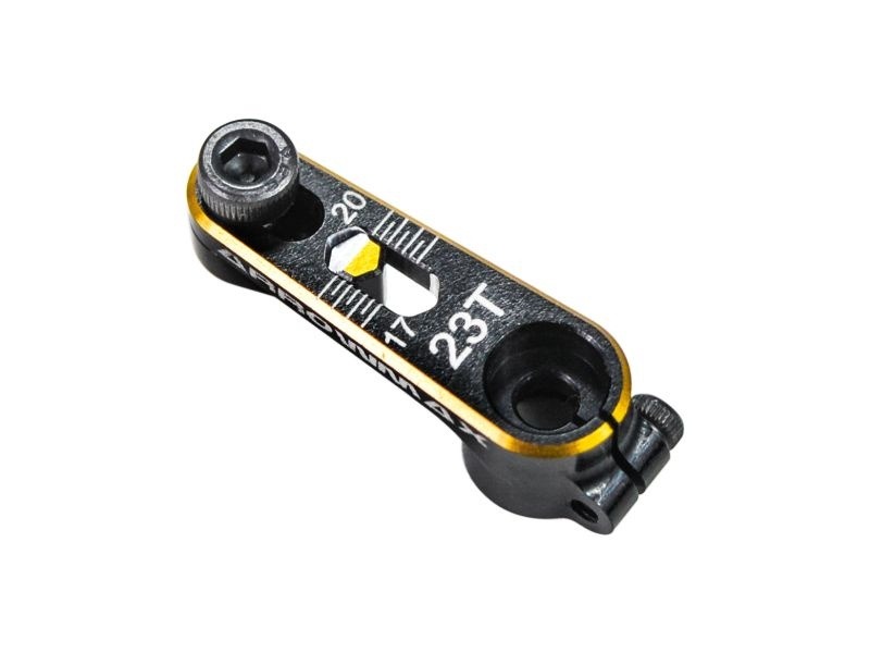 New AM Alu Servo Horns 23T Black Golden ARROWMAX