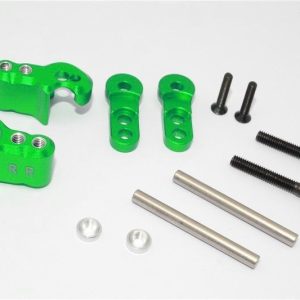 ATTACCO AMMORTIZZATORE POSTERIORE REGOLABILE IN ALLUMINIO - 1SET verde GPM TRX XMAXX 6S