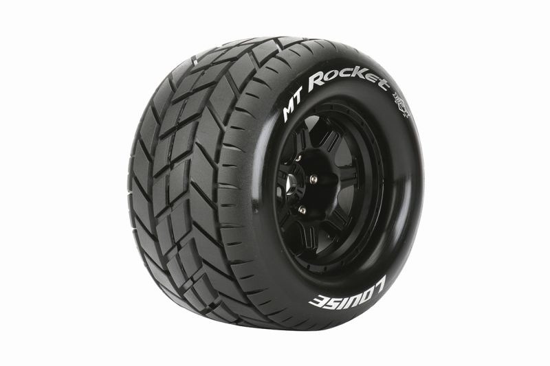 MT-Rocket MFT SOFT su cerchio 3.8 nero 17mm (1/2) (2) LOUISE 1/8 Monster Truck (cerchio L70xH97mm) *J*