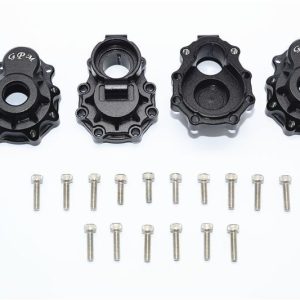 BRACCI ARTICOLARI POSTERIORI IN ALLUMINIO-SET 20PC nero GPM TRX TRX4 DEFENDER TRX6